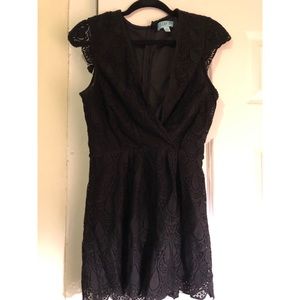 Black lace romper